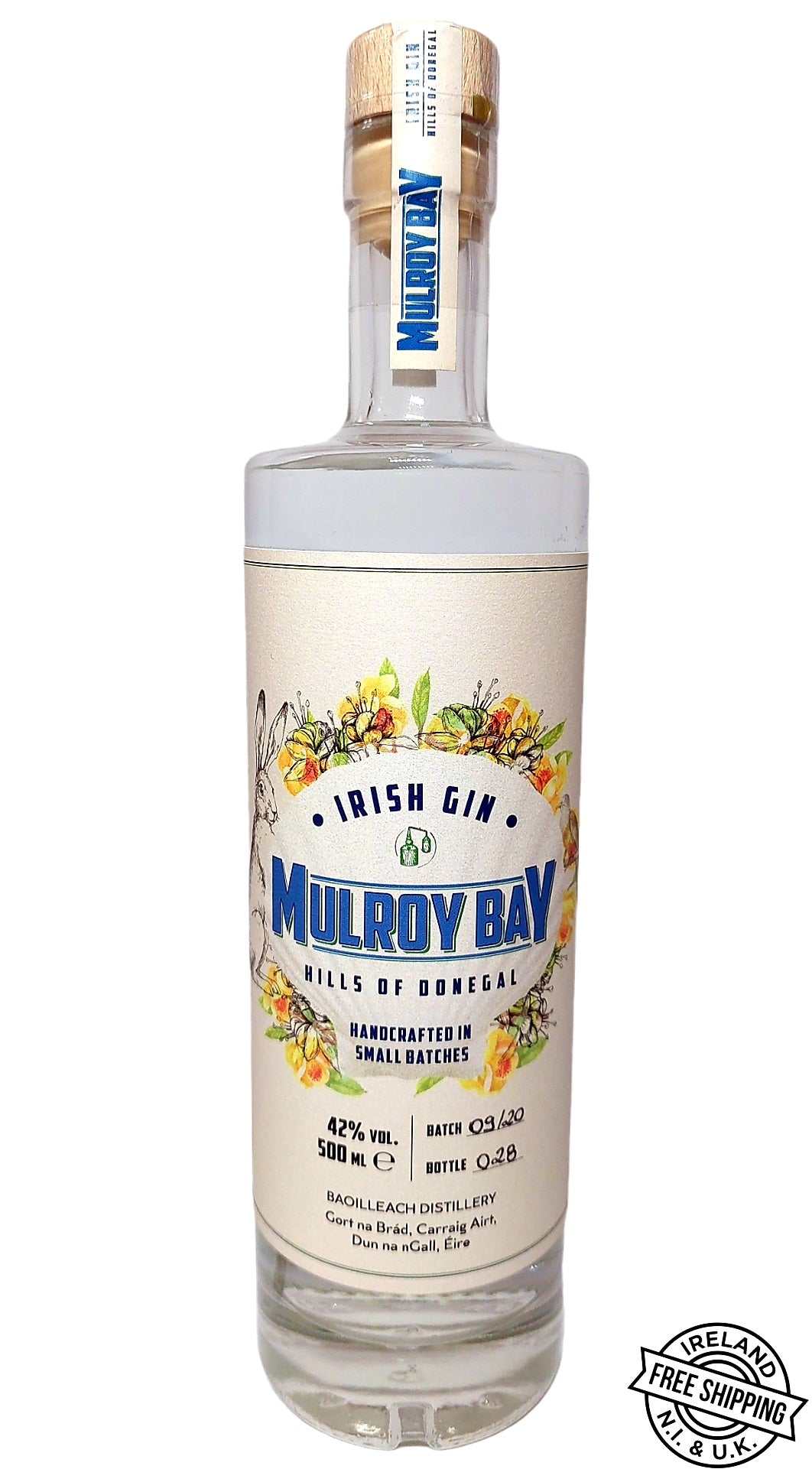 Mulroy Bay - Irish Gin                       42% - 500ml.